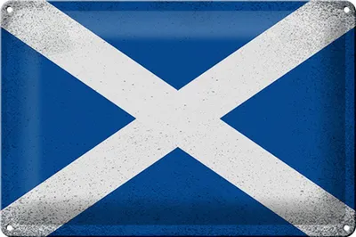 Produktbild von Blechschild Flagge Schottland 30x20cm Flag Scotland Vintage