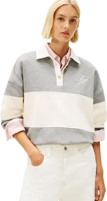 Produktbild von Tommy Hilfiger 8721221767856, Erwachsener, Weiblich, Sweatshirt, Grau, Langärmlig, Med Heather Grey