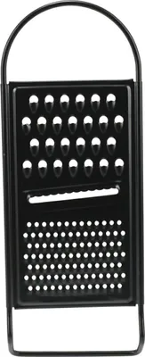 Produktbild von Excellent Houseware | Gemüsereibe - 3-in-1 - 29 cm - Edelstahl - Schwarz - Ergonomisch und vielseitig
