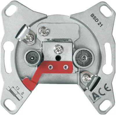 Produktbild von Axing BSD02114 2-Port Hyperbreitbandsteckdose