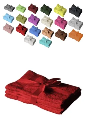 Produktbild von Handtuch 4er Set 50 x 100 cm Rot