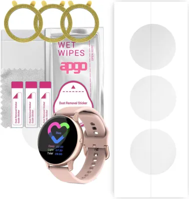 Produktbild von apgo 3 Stück Schutzfolie, klar, kompatibel mit DT NO.1 DT88 PRO Smartwatch, Hydrogel Displayschutzfolie mit Positionierhilfe, Displayfolie, robust und kratzfest