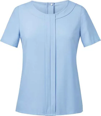 Image de Brook Taverner - Haut "Verona" pour femme à manches courtes PC5671 (44 FR) (Bleu ciel)
