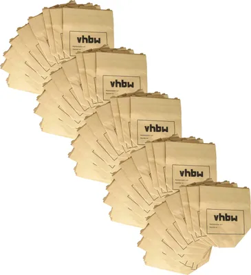Produktbild von vhbw 50x Staubbeutel Ersatz für Menalux 6971P für Staubsauger - 24,5cm x 20,5cm braun