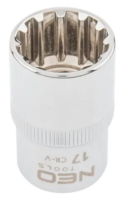 Produktbild von NEO TOOLS Steckschlüsseleinsatz 08-581 38mm Chrom-Vanadium-Stahl