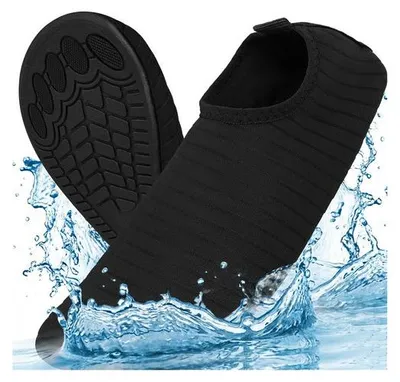 Zdjęcie produktu dla Buty do wody pływania na jeżowce plażę uni  szybkoschnące antypoślizgowe miękkie rozmiar 41 czarne