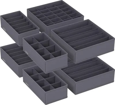 Produktbild von Songmics Unterwäsche- & Schubladenorganizer faltbar 8er Set