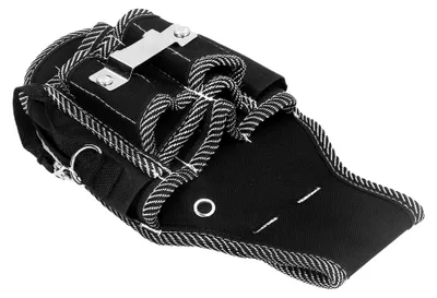 Produktbild von Werkzeugtasche aus Oxford-Stoff, Gürteltasche, hohe Kapazität für Elektriker, langlebig und leicht, mit mehreren Taschen, Werkzeug-Organizer für Handwerker und Bauarbeiter