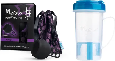 Produktbild von Merula Cup Menstruationstasse + Cupscup - 9 Farben