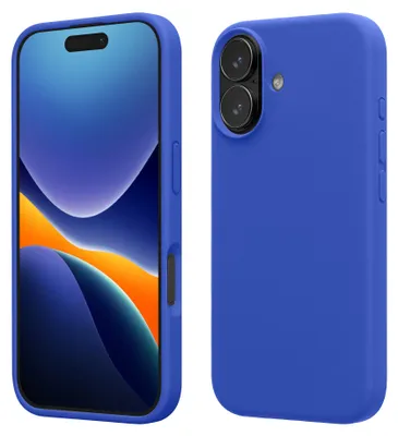 Produktbild von kwmobile Handyhülle für iPhone 17 Hülle, für iPhone 17 Case - Hülle Silikon - kabelloses Laden - Baltik Blau