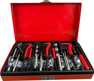 Immagine prodotto di Kit riparazione filetti, riparazione filettatura, utensili per filetti metrici interni M6 M8 M10, kit riparazione elicoidi set per viti e filettatura interna, Gebo Tools
