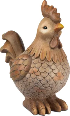 Produktbild von Dekofigur Hahn H. 44cm creme braun aus Kunststein Formano F26