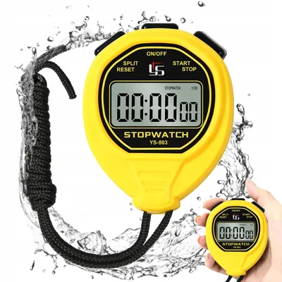 Produktbild von Digitaler Stoppuhr-Timer Stoppuhr Wasserdicht Kompakte Größe Einfache Bedienung Keine Uhr Kein Datum Leise Stoppuhr Timer Chronograph Geräte