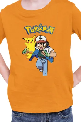 Immagine prodotto di Maglietta per bambini Japan Manga Anime Comics Pokemon 011, , Orange