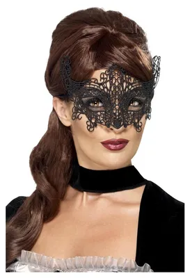 Produktbild von Smiffys - Kostüm-Augenmaske - Damen SM750 (Einheitsgröße) (Schwarz)