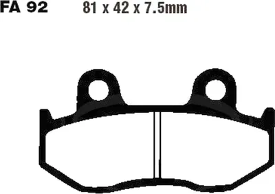 Produktbild von Bremsbeläge Vorderrad für Honda XR 250 R Baujahr 1984-1987 Bremsklotz von EBC - Neu