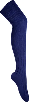 Produktbild von Overknees mit Muster dunkelblau Onesize