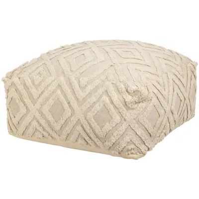 Zdjęcie produktu dla Pufa dekoracyjna z tuftowanym wzorem, 60 x 25 cm