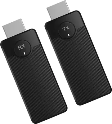 Produktbild von Drahtloser HDMI-Sender und Empfänger 1080P, 5.8G Drahtlose Übertragung mit 4K-Dekodierung, 30m Reichweite, Video-Streaming von Laptop/PC zu TV/Projektor