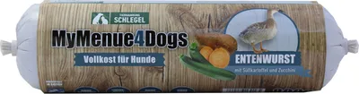 Produktbild von MyMenue4Dogs Hundefutter Entenwurst - 800 g
