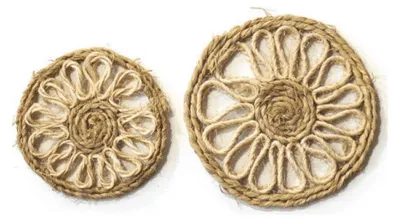 Immagine prodotto di Sottopiatto in sisal naturale, diametro 15 cm, confezione da 6