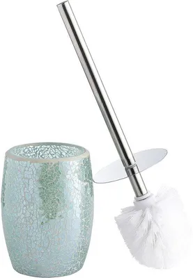 Produktbild von Badezimmer-Toilettenbürste-Set blau-grün