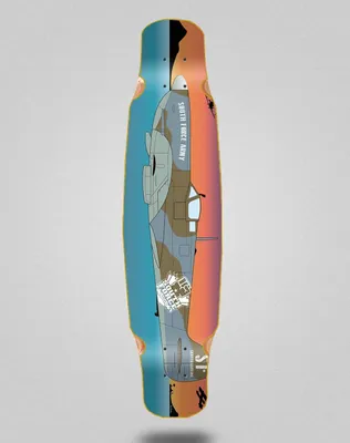 Produktbild von Longboard-Deck aus Bambus, ideal für Anfänger