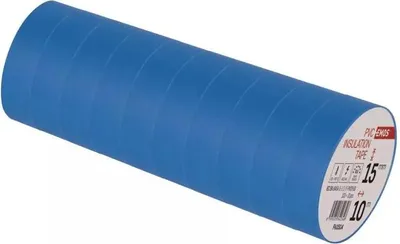 Produktbild von 10 Rollen Blau Elektriker Klebeband PVC Isolierband Isoband - 15mm x 10m