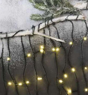 Produktbild von LED-Weihnachtskette EISZAPFEN, multifunktional, 3,6 m, warmweiß, 200 LEDs
