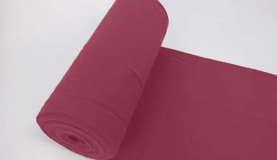 Produktbild von Bündchenstoff LUC Traupe, Uni 270 g/m², Strickschlauch glatt/fein, 35 cm breiter Schlauch, 25 cm lang, Meterware