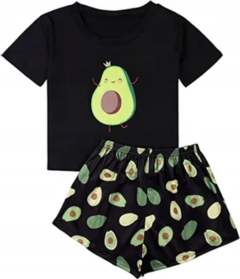 Produktbild von Damen-Pyjamas Valentinstagsgeschenk Für Ein Mädchen Zweiteilig Avocado S