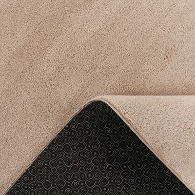 Produktbild von Moderner Wohnzimmer Teppich Kurzflor Waschbar Weich Felloptik Anti-Rutsch Grösse 120x160 cm
