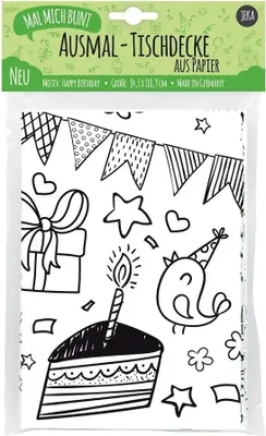 Produktbild von JEKA MAL MICH BUNT JEKA - MAL MICH BUNT - Ausmal-Tischdecke aus Papier, Motiv Kindergeburtstag