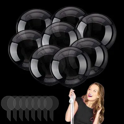 Image de Ballons transparents en forme de boule de cristal de 50 cm, lot de 8, pour une décoration d'anniversaire
