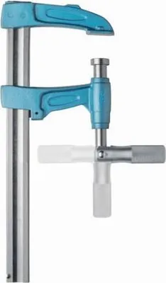 Image de Serre-joint à pompe manche articulé Super Extra 60 cm URKO - section 40 x 10 mm - Saillie 125 mm - 1516060