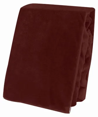 Produktbild von Winter Spannbettlaken Bettlaken Teddy Plüsch Warm Nicki Flausch Cashmere Touch, Größe:90x200 cm - 100x200 cm, Farbe:Bordeaux