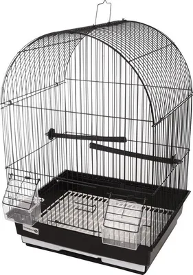 Produktbild von Famanu Vogelkäfig Alor 2 - große Vogelvoliere in Schwarz