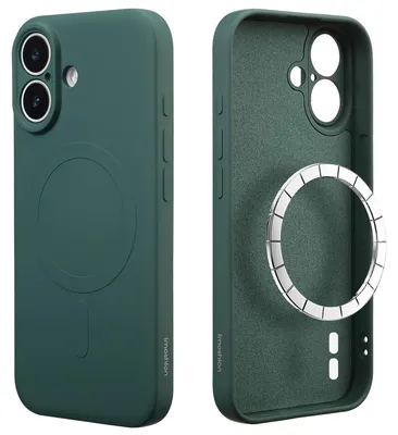 Imagen del producto de Funda de Colores con MagSafe para Apple iPhone 17 - Verde oscuro