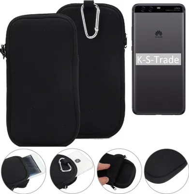 Produktbild von K-S-Trade Neopren-Hülle Handy-Hülle kompatibel mit Huawei P10 Plus Schutzhülle Neoprenhülle Sleeve Schutz-Hülle Gürtel Tasche Case Holster