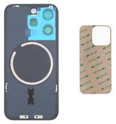 Produktbild von OEM iPhone 16 Pro Max Akkudeckel Backcover Rückseite Glas natur