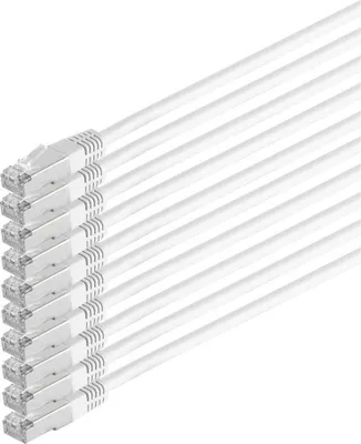 Produktbild von Patchkabel cat 6 S/FTP PIMF HF VE10 weiß 1,0m