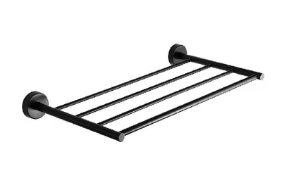 Image de Sanela Accessoires en acier inoxydable - Porte-serviettes, longueur 600 mm, noir mat SLZD 35N