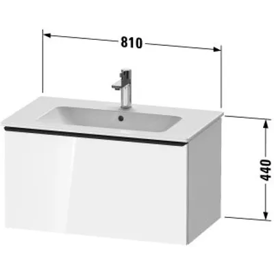 Produktbild von Duravit DE4262010550000 DN WTU WH 810x462x440 Az 1 Ei