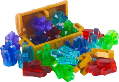 Obrázek produktu pro LEGO® Poklad šperků 20 třpytivých krystalů a 1 zlatá truhla - NOVINKA! Součástky 22x