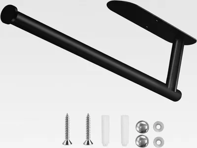 Produktbild von Küchenrollenhalter Ohne Bohren, Halter Küchenrolle, Rollenhalter Selbstklebend, Küchenrollenhalter Wand Edelstahl, Rollenhalter Für Küche Und Badezimmer (Schwarz)