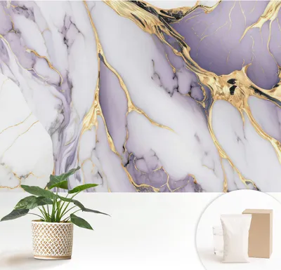 Produktbild von Fototapete  - 152x104 cm - Tapete - Wandtapete - Wandbilder  - Dekofolie - Tapete Folie - Wand - Dekoration - Wohnzimmer - Abstrakter Marmor