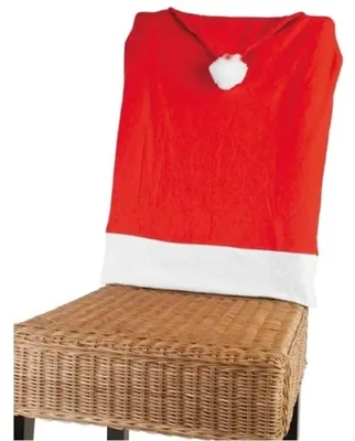 Produktbild von Stuhlhusse Nikolausmütze Weihnachtsmütze Stuhlüberwurf Weihnachtsdeko Stuhlbezug