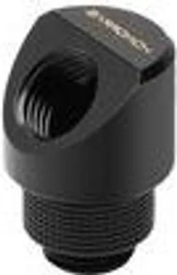 Produktbild von Barrow Adapter 45 Grad G1/4 Zoll AG auf G1/4 Zoll IG - drehbar, schwarz