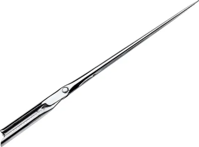 Spicknadel aus Edelstahl, 19,5 cm, mit Klemme