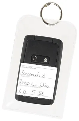 Produktbild von Schlüsseltasche für alle Key Cards, Format: 83 x 130 mm, Transparent, Verpackungseinheit: 1 P/10